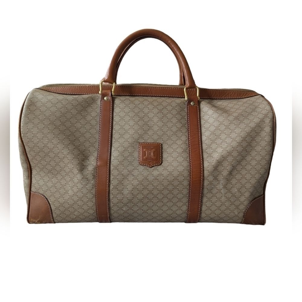 Celine Triomphe vintage overnight bag